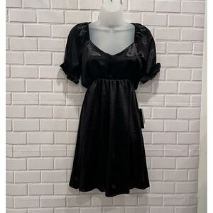 LUNA CHIX Black Luna Chix dress with ruffle sleeves ghotic glam party/ size S